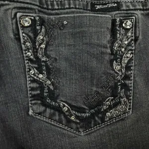 Miss Me Signature Skinny Jeans Black Size 28 Low Rise Stretch Denim thumbnail 12