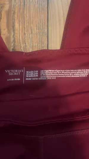Victoria's Secret High-Waisted Burgundy Leggings thumbnail 5