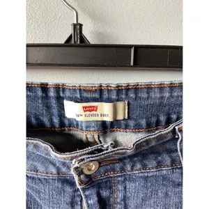 Levis 526 Slender Bootcut Jeans Medium Wash Blue Double Button Mid Rise Denim thumbnail 6