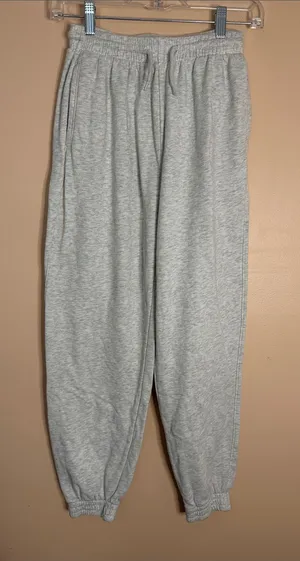 H&M Light Gray Kids Sweatpants with Elastic Waist thumbnail 1
