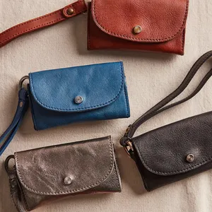 Free People Leather Bag Lanyard - Sapphire thumbnail 6