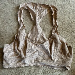 Lace Racerback Bralette Duo in Slate Gray and Nude thumbnail 2