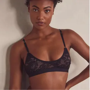 Revolve Free People We Are Hah‎ Black Guard Her Lace Bra Medium thumbnail 1