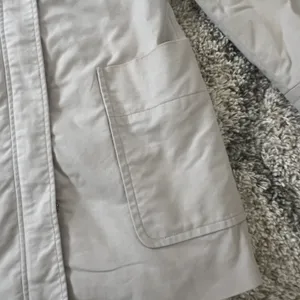 ZARA GUC  Light Bone Pleated Back Coat thumbnail 3
