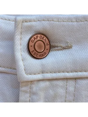 Gap Denim Cargo Pants | White, 31/32 thumbnail 4