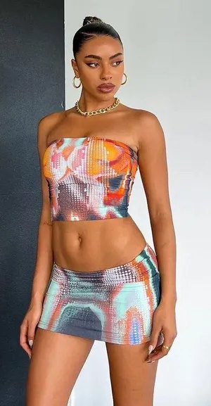 White Fox Coming Back Mini Skirt / Top Jupiter thumbnail 6