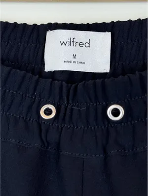 Aritzia Wilfred Buffon Jogger Pants M Navy Yellow Blue Side Stripe Track Pants thumbnail 3