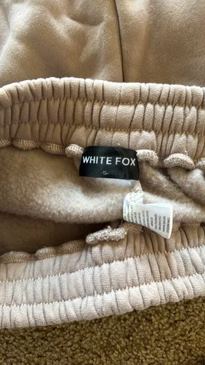 White fox sweat pants thumbnail 4