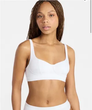 No Boundaries White Bralette thumbnail 1