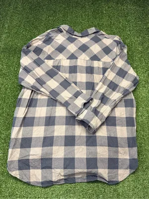 Aritzia Wilfred Free Women’s Flannel Plaid Shirt Oversized Boyfriend Button Down thumbnail 6