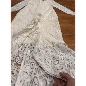 ALEXIS Nadege Lace Midi Mermaid Dress Off White Bridal Women Elegant size small thumbnail 13