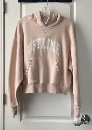 OFFLINE by Aerie Cream Tan Hoodie S thumbnail 1
