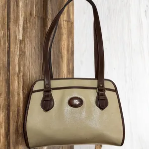 Vintage Rampage Beige Brown Shoulder Bag Classic 90s Y2K Structured Purse thumbnail 4