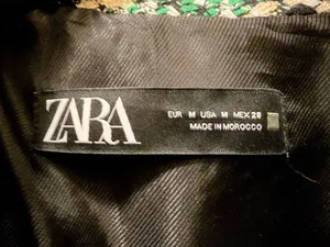Zara Plaid Tweed Bomber Jacket thumbnail 2