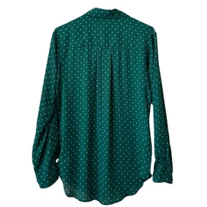 Stylus Women Size‎ Medium Long Sleeve Button Down Shirt Polyester Chic Career thumbnail 2