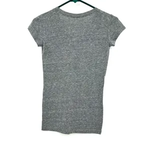 NFL Team Apparel Size Small Gray Minnesota Vikings‎ Football V Neck Tee Logo thumbnail 2