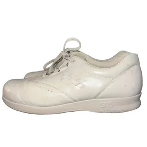 SAS Free Time Womens 8N Walking Sneakers White Lace Up Tripad Support Comfort‎ thumbnail 8
