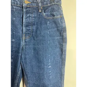 Sézane The Slim Parfait High Rise Straight Leg Jeans Indigo Blue Size 38 US 6 thumbnail 2
