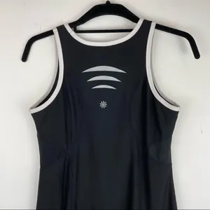 Athleta Black Smash Tennis Running Mini Dress Sz Small Athletic thumbnail 6