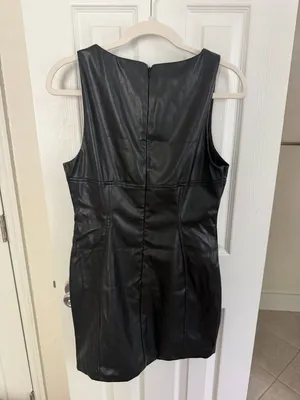 Salty Faux Leather Mini Dress thumbnail 2