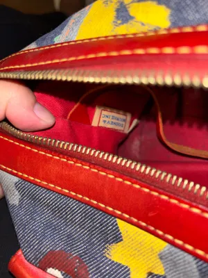 Dooney & Bourke Graffiti Denim Shoulder Bag RARE HTF! thumbnail 11