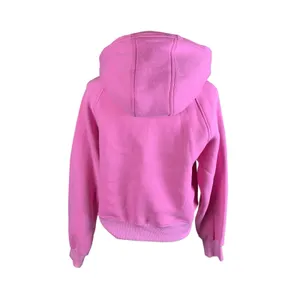 Automet Hot Pink Half‎ Zip Hoodie Sweatshirt Cozy Fleece Pullover Small thumbnail 2