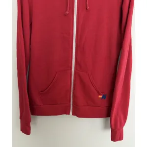 Aviator Nation "Surf Naked" Zip Up Hoodie Red Unisex Size Small thumbnail 5