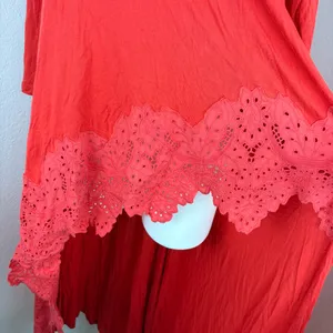 Free People Meadowlands coral maxi top thumbnail 5