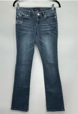 Blue Spice Rhinestone Embellished Bootcut Jeans Size 1 / 27 thumbnail 1