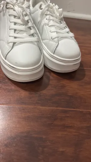 White Platform Tennis Shoes Size 7 thumbnail 5