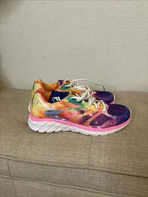 Fila Multicolor Athletic Sneakers with Pink and Purple Accents thumbnail 2