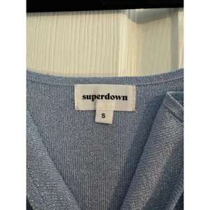 superdown Sparkly Blue Mari Knit Bodysuit Size Small Icy Blue thumbnail 5