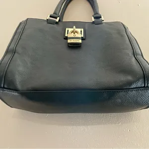 Guess Leather Handbag Black/Coal Top Handle Bag thumbnail 7