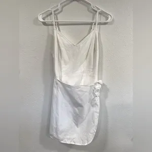 Abercrombie & Fitch White Wrap Apron Mini Dress – Size Small thumbnail 3
