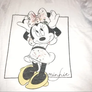 Disney medium Minnie Burnout T-shirt w/side slits thumbnail 4