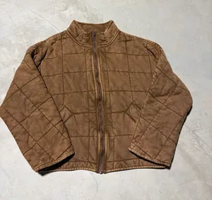 Free people dolman Quilted knit coconut Brown Zip-Front Jacket XS thumbnail 1
