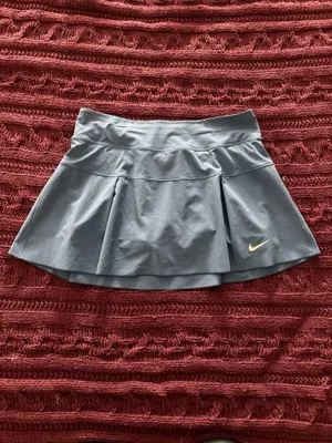 {NIKE} Court Women's Dri-Fit Navy Blue Active Skirt with Built-In Spandex Shorts thumbnail 2