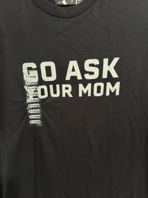 Grunt Style Go Ask Your Mom Men's Graphic T-Shirt Black XL thumbnail 2