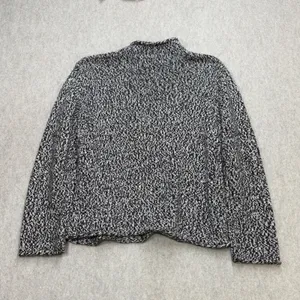 Jones New York Sport Sweater Women L Brown Marled Knit Coastal Dark Academia Vtg thumbnail 2
