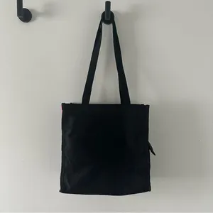 Black Canvas Playing Cards Graphic Tote Bag Whimsigoth Festival Streetwear thumbnail 3