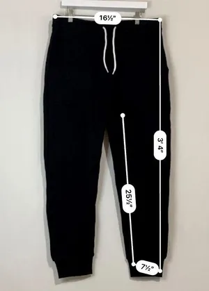 American Apparel Unisex Casual Sweatpant Joggers Black NWOT thumbnail 9