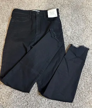 Abercrombie Ultra High Rise Super Skinny jeans Black thumbnail 1