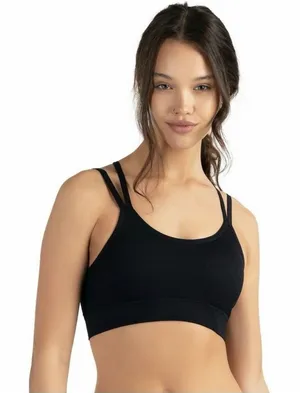 Ryka Women's Strappy Keyhole Sports Black Sz Large Bra thumbnail 1