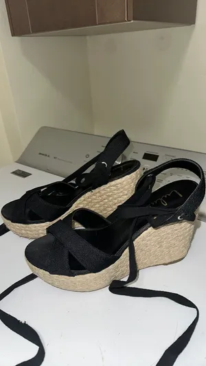 Lulus Wedges Lace-Up Black thumbnail 6