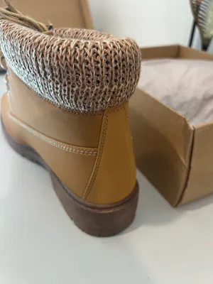 Tan Lace-Up Ankle Boots Size 11 thumbnail 3