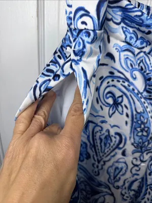 Talbots Satin Wide Leg Silky Pants in Floral Painted Paisley W2387 Plus Size 1X thumbnail 6