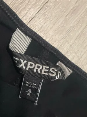 Express Black Spaghetti-Strap Mini Dress thumbnail 2