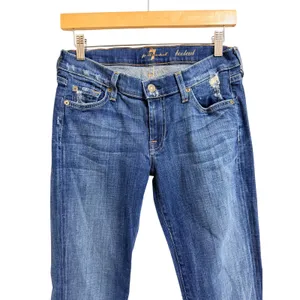 Y2K Aesthetic 7 For All Mankind Bootcut Jeans Blue Denim Size 28 thumbnail 2