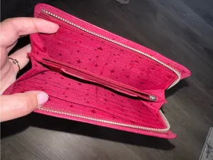 Fossil Pinkish Red Leather Wallet - Women's thumbnail 4
