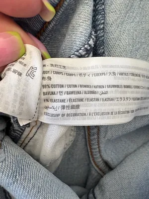 Abercrombie & Fitch The 90’s Straight Mid-Rise Jeans Blue Size 12 thumbnail 8